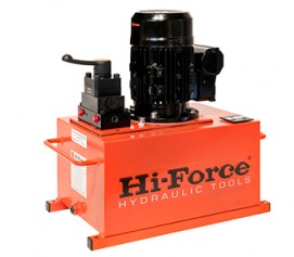 پمپ برقی (الکتریکی) هیدرولیکی تک فاز و سه فاز 700 بار دو سرعته مدل HEP3-Range ساخت هایفورس انگلستان